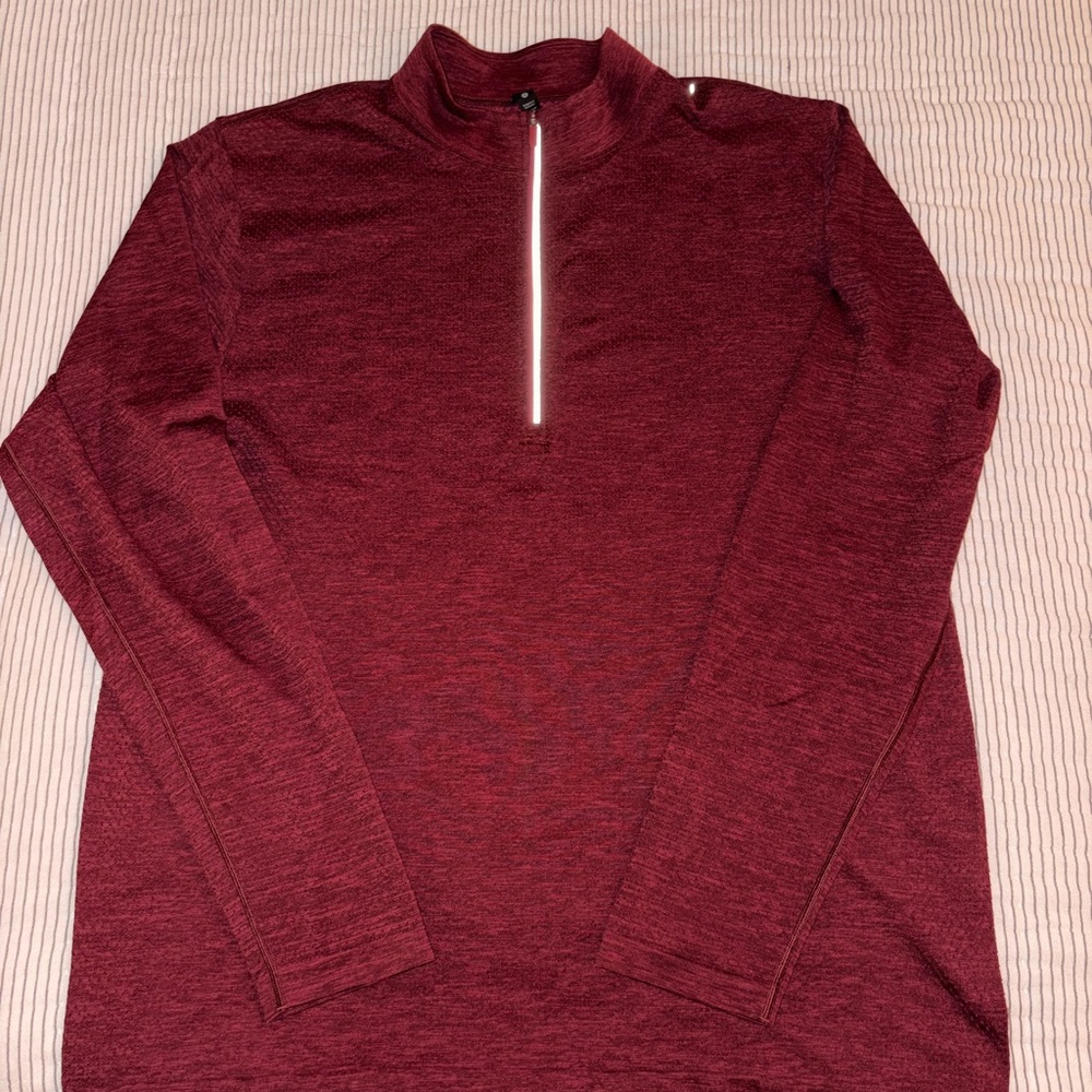 Lululemon Mens XXL Maroon Quarter-Zip Pullover